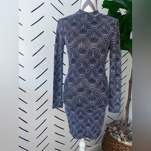 Semi-formal H&M long sleeve backless sparkly dress